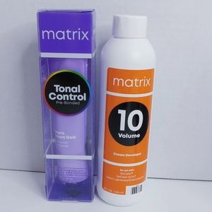 Matrix Tonal Control Pre-Bonded in Iced Out & 10 Volume Cream Developer